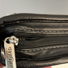 Franklin Covey Faux Leather Zip Planner Binder Organizer Handle Black Classic
