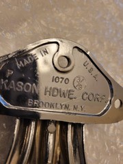 NOS Kason 1070 Chrome Reversible Hinges Set Of 7