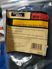UNCLE MIKE’S LAMINATED RADIO CASE – SWIVEL BELT LOOP #8898-1 SIZE 1 NOS