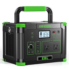 1000W 999Wh Portable Power Station Solar Charger Generator Supply Home Camping