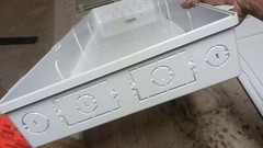 Primex 48″ Plastic Enclosure w/ Base and 2 doors Hinged Lid Lightweight