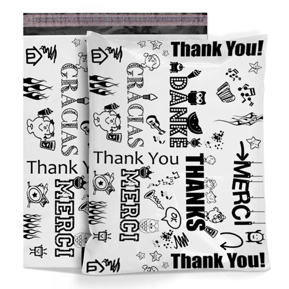 Shop4Mailers 10 x 13 Glossy Decorative Thank You 10 X 13, Multi-language