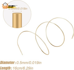 14K Gold Solder Wire for Jewelry Making, 6.3 Inch Long Easy Solder Gold Welding