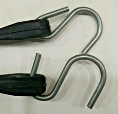 50 Box Of 31″ Natural Rubber Tarp Tie Down Straps Trailer Bungee S Crimped Hook