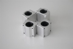 SCS10UU 10mm Linear Ball Bearing Pillow Block Linear Slides Unit for CNC 4Pcs US