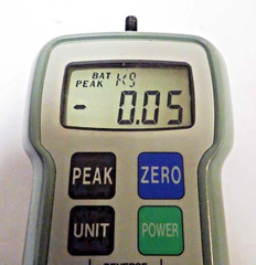 SHIMPO DIGITAL FORCE GAUGE FGE-100 100.0LB / 50.00 KG / 500.0 M