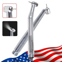 1-5 Dental Standard Head/45 Degree LED High Speed Handpiece 2/4 Hole Fit NSK TB1