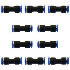 QUICK Pneumatic Straight Union Push 20X 1/4″(6mm) OD Tube To Connect Air Fitting