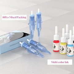 Tattoo Gun Kit, Wormhole Kit Wireless Machine with Blue