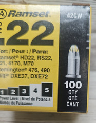 Ramset 42CW .22 Caliber Yellow master shot, triggershot, Hammer shot *10 Boxes*