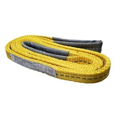 1 Pack 1″ x 9ft 2 Ply Polyester Flat Eye Lifting Sling Strap Web Sling 3100 lbs