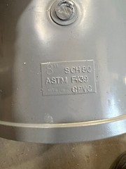 GENUINE Ipex 8in. Socket Schedule 80 CPVC Coupling ASTM F439