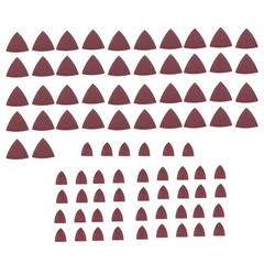 124 × pieces TITANIUM OSCILLATING BLADE SET MULTI-TOOL BLADES WITH SANDPAPER