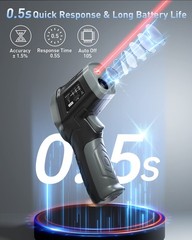 Infrared Thermometer Gun, [3 in 1] -58°F~1112°F (-50°C~600°C) Digital Laser T…