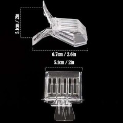 5pcs/set Beekeeping Queen Bee Cage Catcher Clips – Transparent Plastic