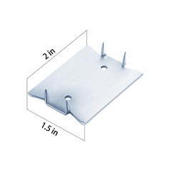 Wensilon(30 pcs) Zinc 1.5X2 Inch 16-Gauge Anti-Nail (30 pcs)1.5X2 Inch,