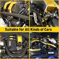 2″ 33Ft Gold Intake Heat Reflective Tape Wrap Self Adhesive High Temperature