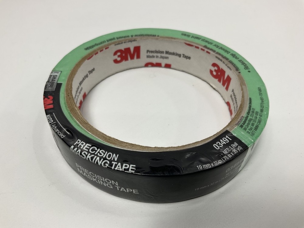 3M 03491 Precision Masking Tape 0.75 In X 35 Yd