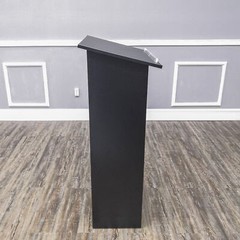 Black Wood Podium Church Pulpit School Lectern Conference Debate Stand23X15X44″