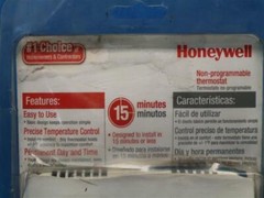 Honeywell RTH3100C Non-Programmable Thermostat 30 Days Warranty