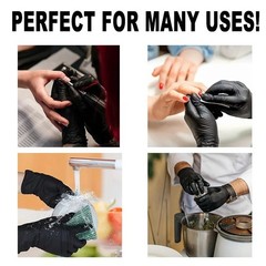 Black Nitrile Gloves Disposable Latex Free Powder Free 20/50/100PCS