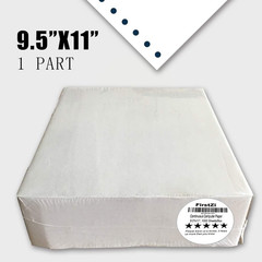Firstzi Blank 9.5X11 Inches Continuous Feed Computer Paper Fanfold for Dot Matri