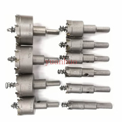 10 Size Hole Saw Cutter Tool For Steel Metal Alloy Carbide Tip TCT Drill Bit Set