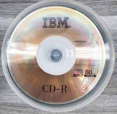 NEW IBM CD-R 700MB 80min 1-16x Blank Storage Media Discs CDs – 100 Pack SEALED