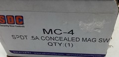 SDC MC-4 SPDT .5A Concealed Access Control Door Status White Finish 2 Piece ⚪️