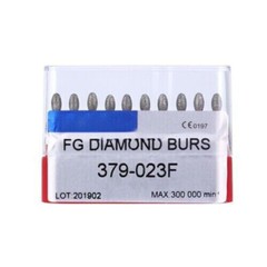 Dental Diamond Burs #379-023F/368-023F Egg Fine Cutting Gritting High Speed Grip