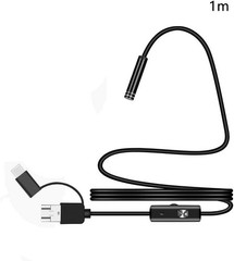 HD 3 in 1 Inspection Camera with Adjustable LED & USB Connectivity for Easy Use
