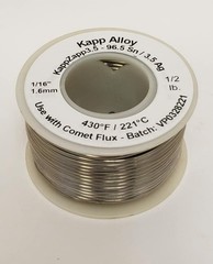 Solid Core 3.5% Silver Solder 1/16″ Diameter – High Strength, Safe for Plumbing