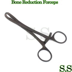 Bone Reduction Forceps Black Color 7″ Curved Orthopedic Instruments