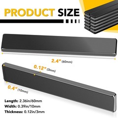 DIYMAG Neodymium Magnets, 12 Pack Strong Magnetic Bar with Double-Sided