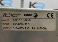 Fagor AXD1.15-S0-0 Servo Drive 800VDC 460VAC 7A