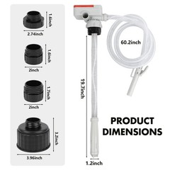 Automatic Fuel Transfer Pump with Auto-Stop, Battery Powered Fuel Transfer Pump