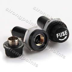 5PCS Set Safety Panel Mount Fuse Holder 5x20mm 10A 250V AC 15A 125V AC M NEW