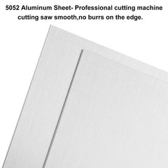 2 Pack 5052 H32 Aluminum Metal Sheet 12x12x1/16 Inch Flat Plain Thin Aluminum