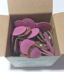 100 MERIT POWERLOCK 1-1/2″ 80 Grit Ceramic Discs * 08834165432 * Norton QC TY2 *