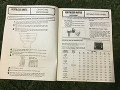 91-172 – A New Reprint Fertilizer Rates Manual For Cole Fertilizer Distributor