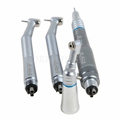 Dental High & Low Speed Handpiece Kit Contra Angle Air Mortor 1:1 Drive 2/4Hole