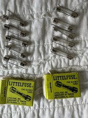 Lot of 10 Littelfuse 3AG Glass Fuses 1/4 Amp 250 Volt Slow Blow PT 1/4″ x 1-1/4″