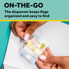 Post-It Flags, 0.47 In. X 1.7 In., One Dispenser with 100 -Count Assorted