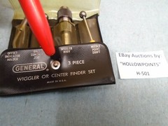 Starrett & General Machinist Wiggler Center Finder Set 3/8″ Shank w/ 3 Tip H501