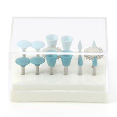 AZDENT kit de pulido de resina dental discos ruedas burs RA 2.35mm 12pcs/pack