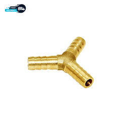 3/8″ Hose Barb Y Shaped 3 Way Union Fitting Intersection/Split Brass.