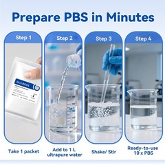 CryoKing Phosphate Buffered Saline 10X, PBS Premixed Powder, 7.4pH