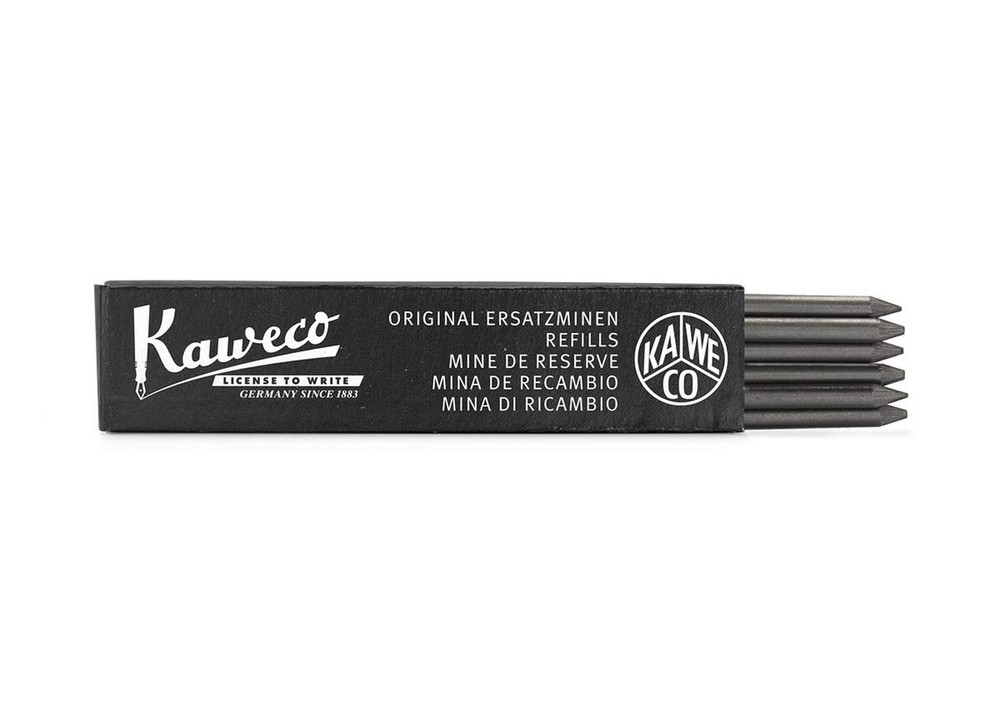 KAWECO REF3.2B Pencil Refills, 5B, 0.1 inches (3.2 mm), Pack of 6