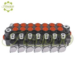 11 GPM 7 Spool Hydraulic Monoblock Double Acting Control Valve + conversion plug