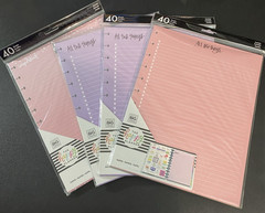 Lot of 4 The Happy Planner Big Refill Pages 40 Sheets 4 Colors per Pack